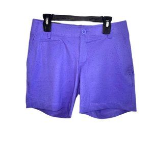 Under Armour Fitted 5" Golf Shorts Purple and Black UPF 30 Size 0 New with Tags